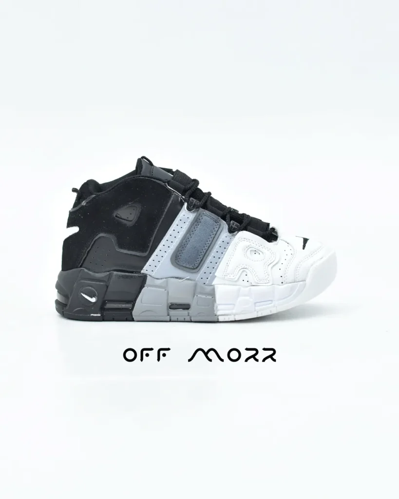 کفش مردانه نایک ایر آپ تمپو مشکی طوسی Nike Air uptempo