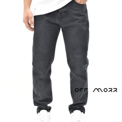 شلوار مام فیت ذغالی jack and jones momfit
