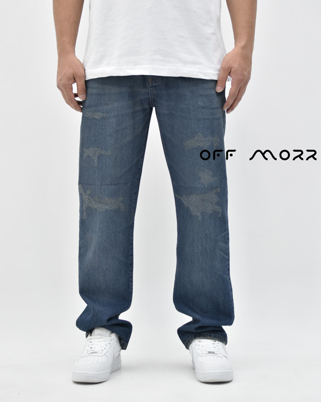 شلوار نیم بگ تینت تیره زاپ pull & bear nimbag