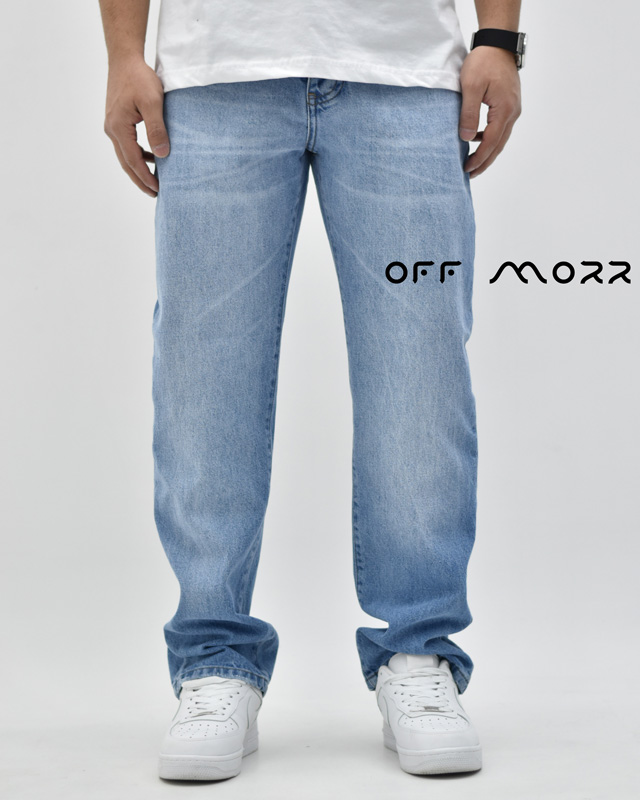 شلوار نیم بگ آبی دریایی روشن pull&bear nimbag