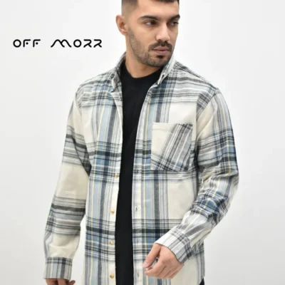 پیراهن شیری آبی DIYAKO shirt