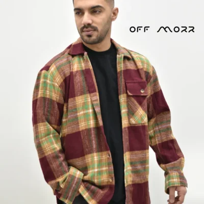 پیراهن زرشکی کرم MARANTA shirt