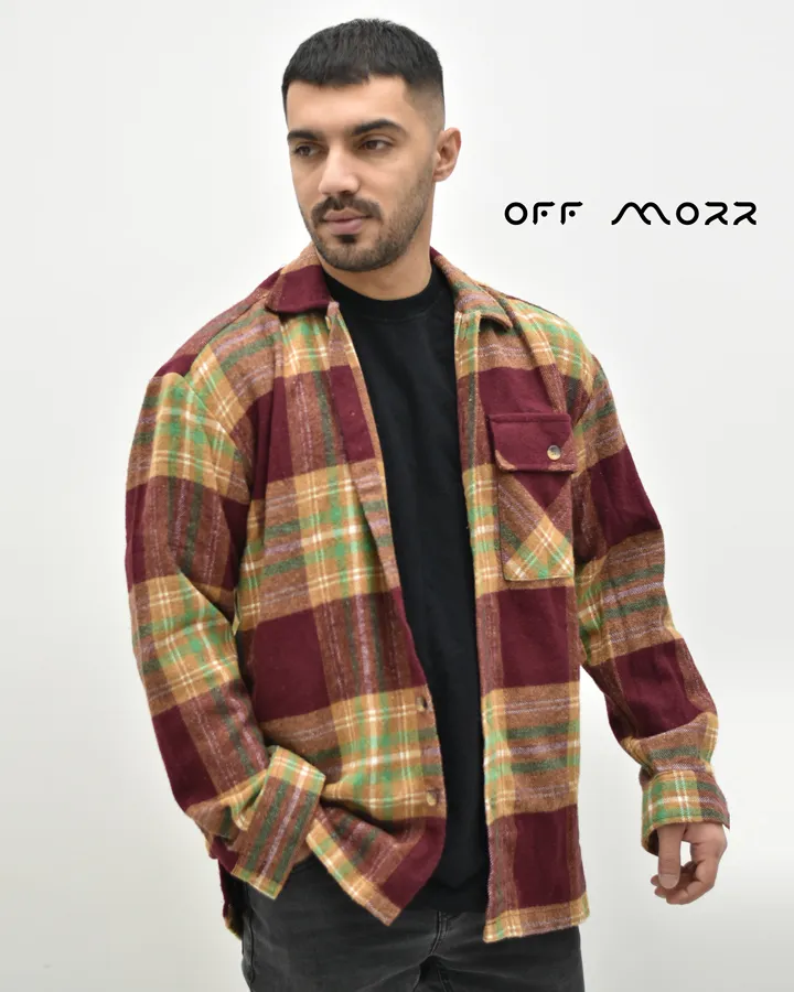 پیراهن زرشکی کرم MARANTA shirt