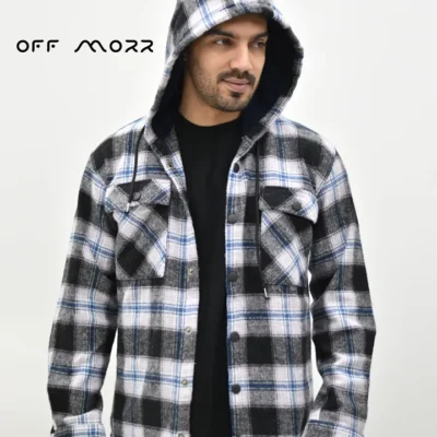 پیراهن کلاهدار مشکی سرمه‌ای DIYAKO shirt