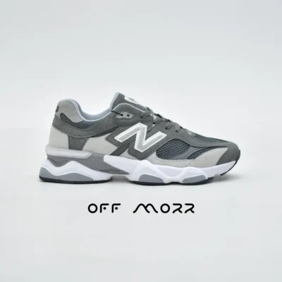 کفش نیوبالانس 9060 طوسی سفید newbalance 9060