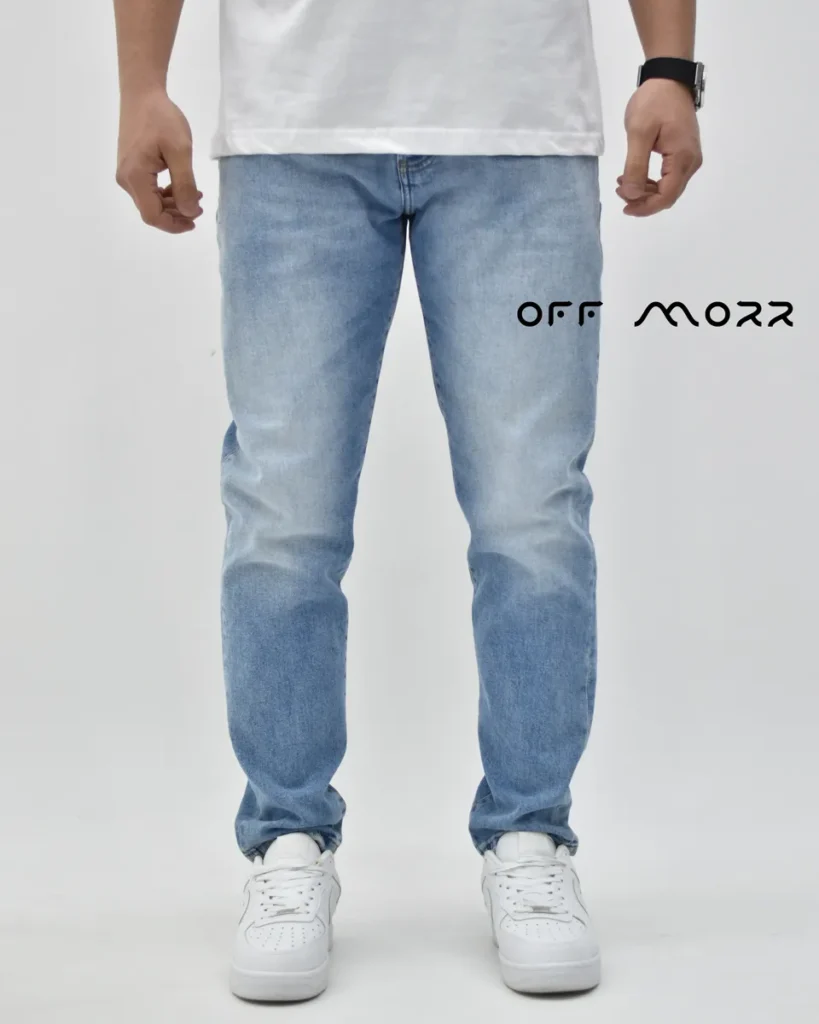 شلوار کامفورت آبی شسته BERLUTI comfort