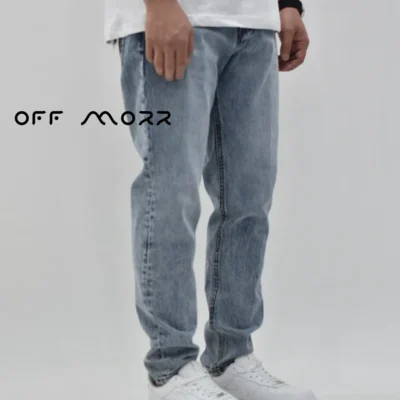 مام فیت آبی وسط JACK & JONES momfit