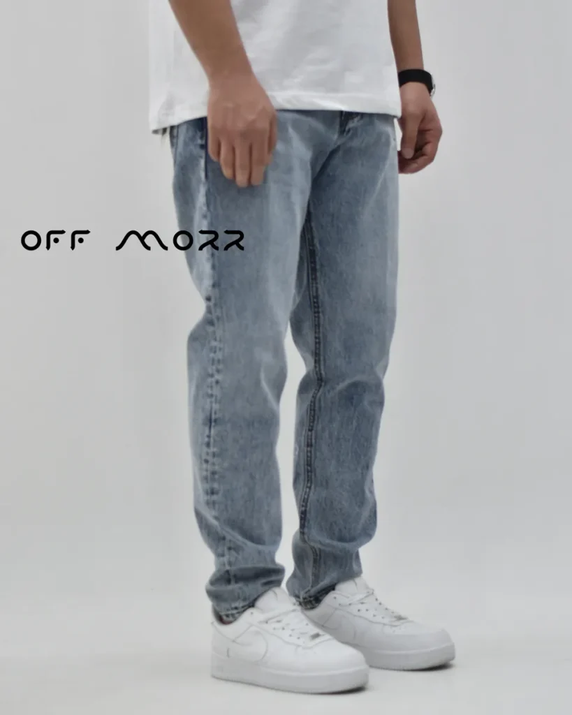 مام فیت آبی وسط JACK & JONES momfit