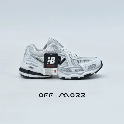 کفش نیوبالانس 1064 سفید نقره‌ای newbalance 1064