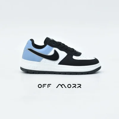 کفش مردانه نایک ایرفورس 1 سفید آبی مشکی nike air force 1