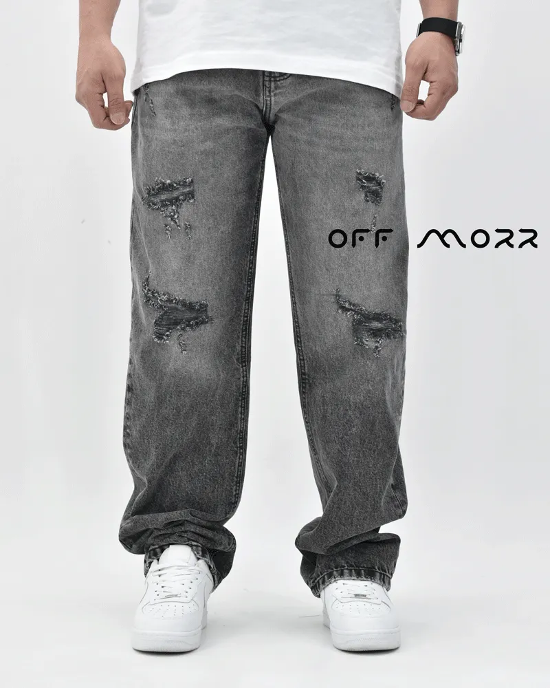 شلوار بگ اسکیتر طوسی تیره زاپ bag skater ANTONY MORATO
