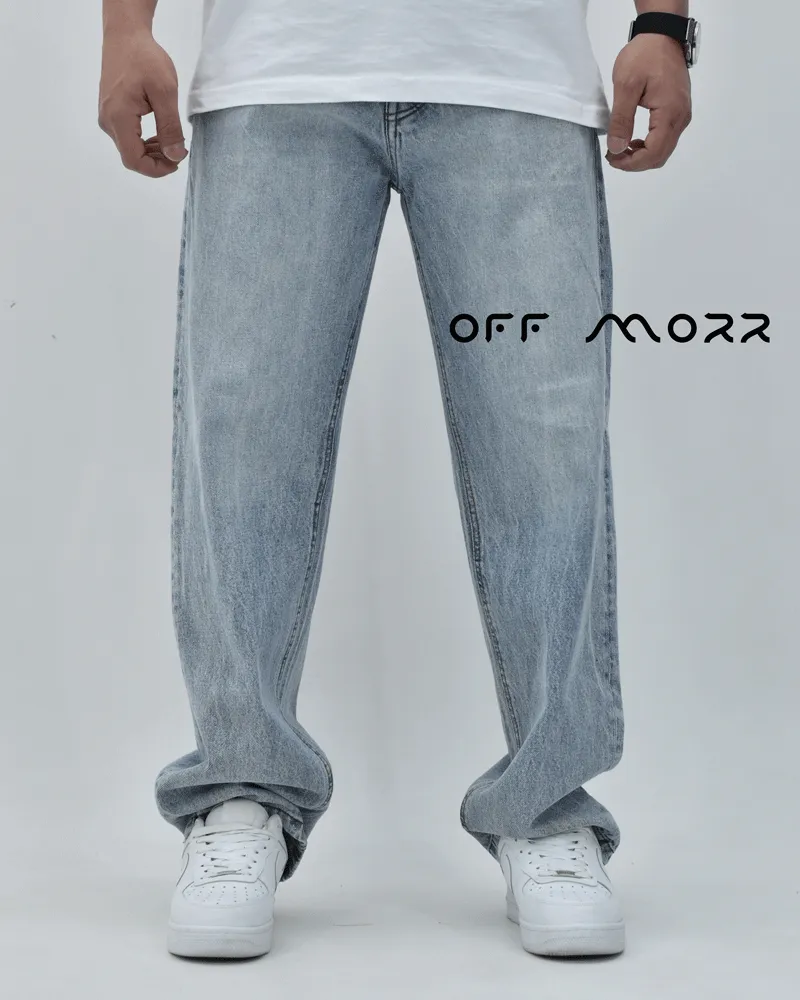 شلوار بگ استایل آبی روشن bagstyle VETEMENTS