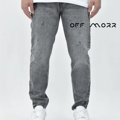 شلوار مام استایل طوسی تیره کم زاپ momstyle ZARA