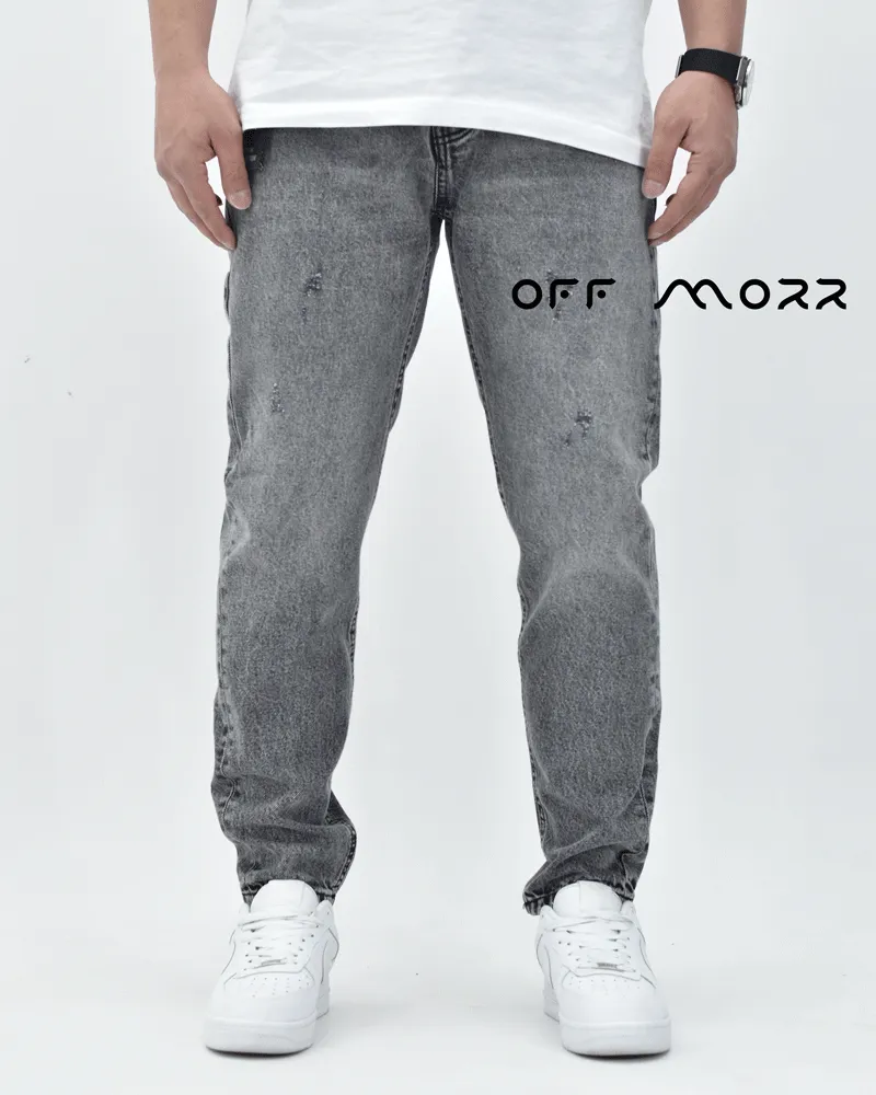 شلوار مام استایل طوسی تیره کم زاپ momstyle ZARA