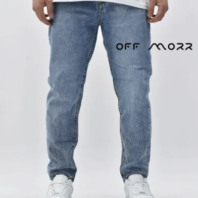 شلوار مام فیت آبی تیره ساده slimfit alexander mcqueen