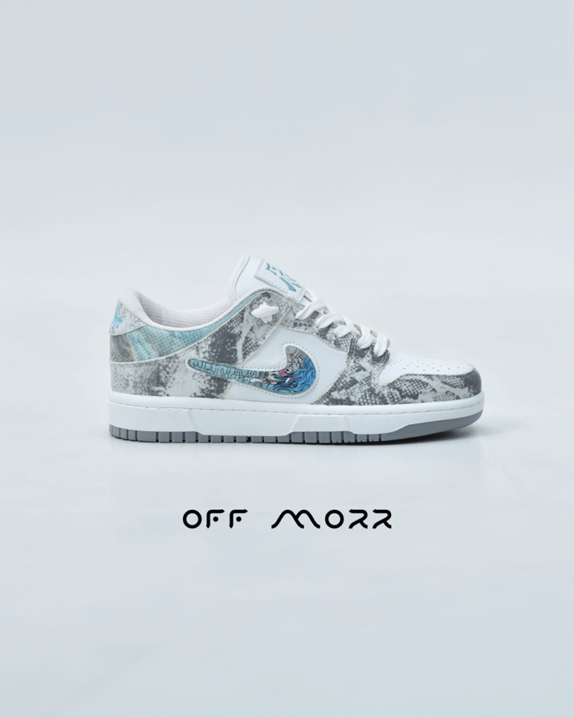 کفش نایک اس بی دانک دراگون سفید طوسی Nike Sb Dunk Dragon