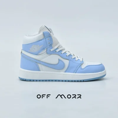 کفش نایک ایر جردن 1 سفید آبی Nike Air Jordan 1