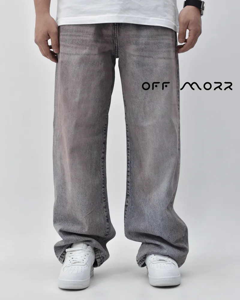 شلوار واید بگ آبی روشن تینت شرابی wide baggy WTAPS