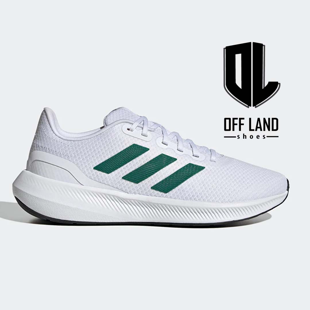 کفش مردانه سفید سبز آدیداس رانفالکون adidas Runfalcon