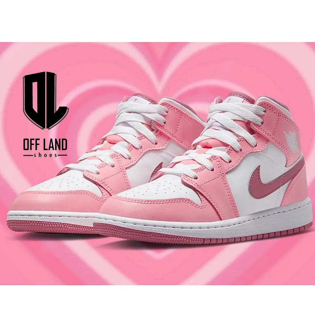 کفش زنانه صورتی نایک جردن 1 Nike Air Jordan 1