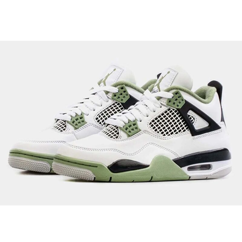 کفش اسپورت سفید سبز نایک ایر جردن 4 رترو سی فوم Nike Air Jordan 4 Retro Seafoam