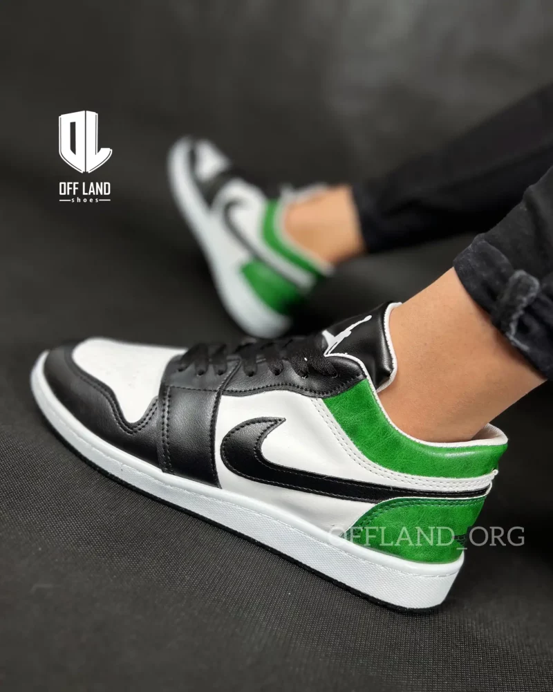 کفش نایک جردن ساق کوتاه مشکی سبز | 1003