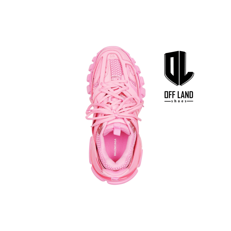 کفش بالنسیاگا صورتی زنانهrack Sneaker in pink mesh and nylon