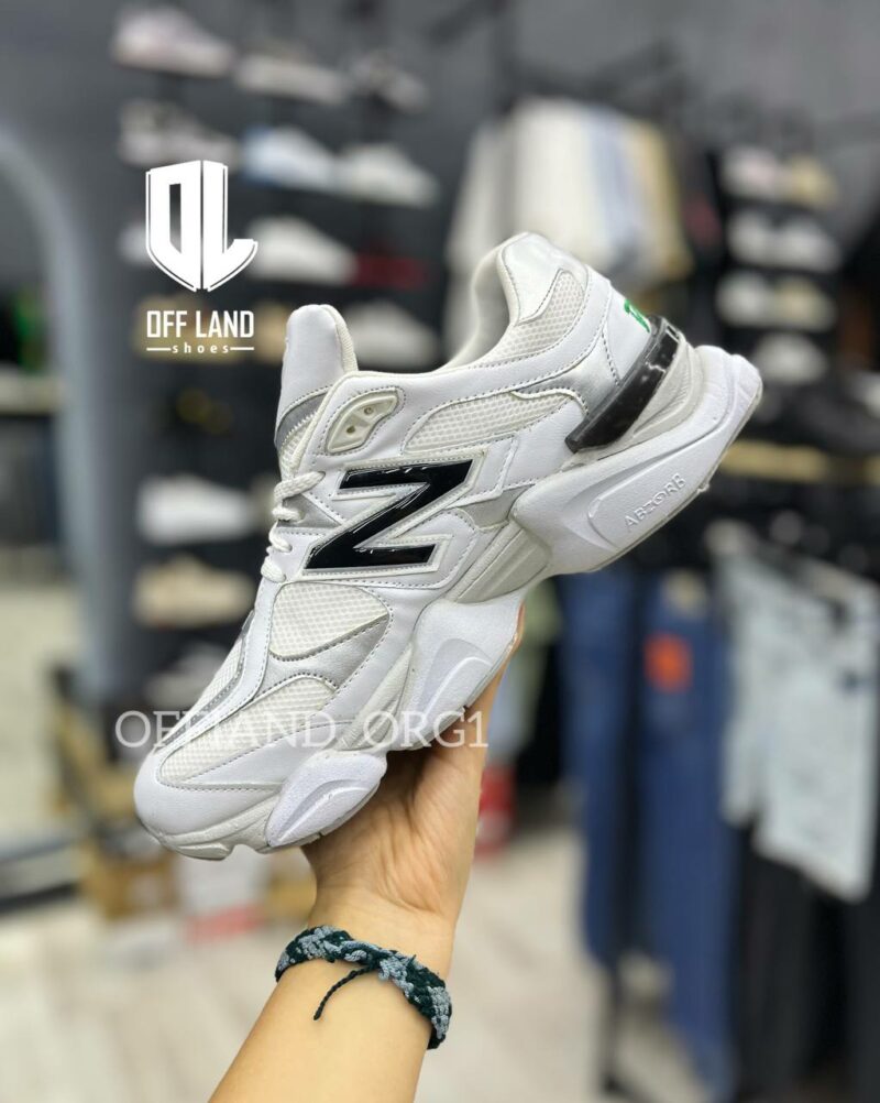 کفش روزمره مردانه نیوبالانس 9060 سفید مشکی newbalance 9060