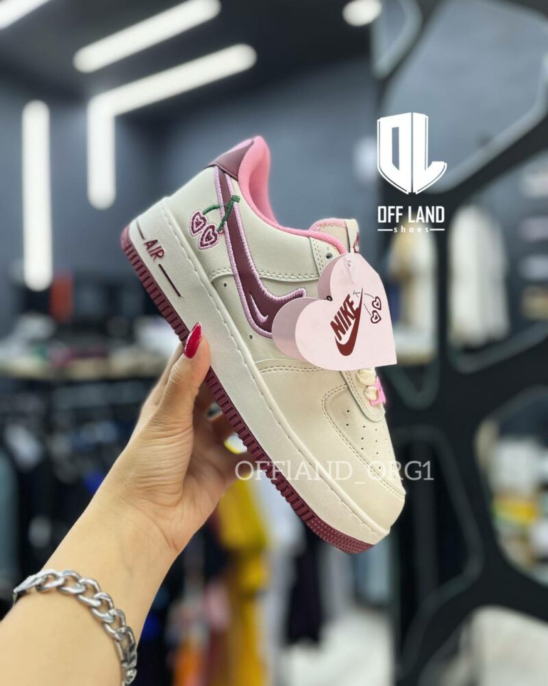 کفش های کپی نایک ایرفورس 1 سفید صورتی Nike Air Force 1