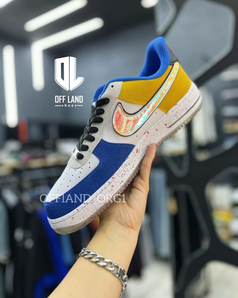 خرید کفش های کپی نایک ایرفورس 1 سفید زرد Nike Air Force 1