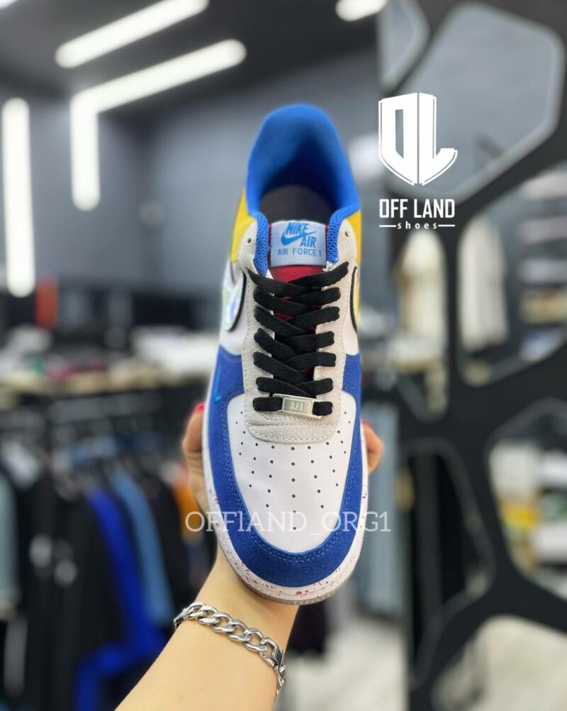 خرید کفش های کپی نایک ایرفورس 1 سفید زرد Nike Air Force 1