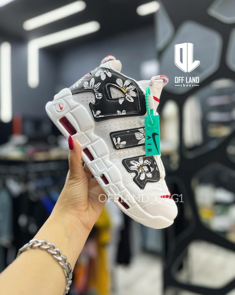 کفش های کپی نایک ایر آپ تمپو سفید مشکی Nike Air uptempo