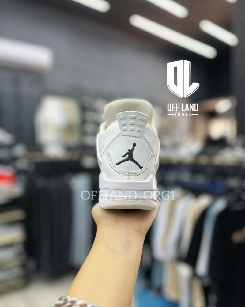 خرید کفش روزمره زنانه نایک جردن 4 سفید nike jordan 4