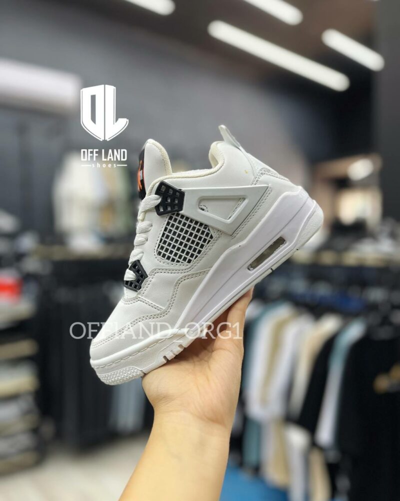 خرید کفش روزمره زنانه نایک جردن 4 سفید nike jordan 4