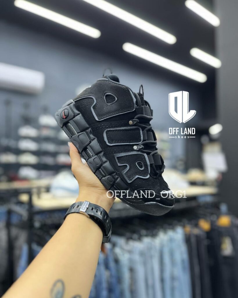 کفش مردانه نایک ایر آپ تمپو مشکی Nike Air uptempo