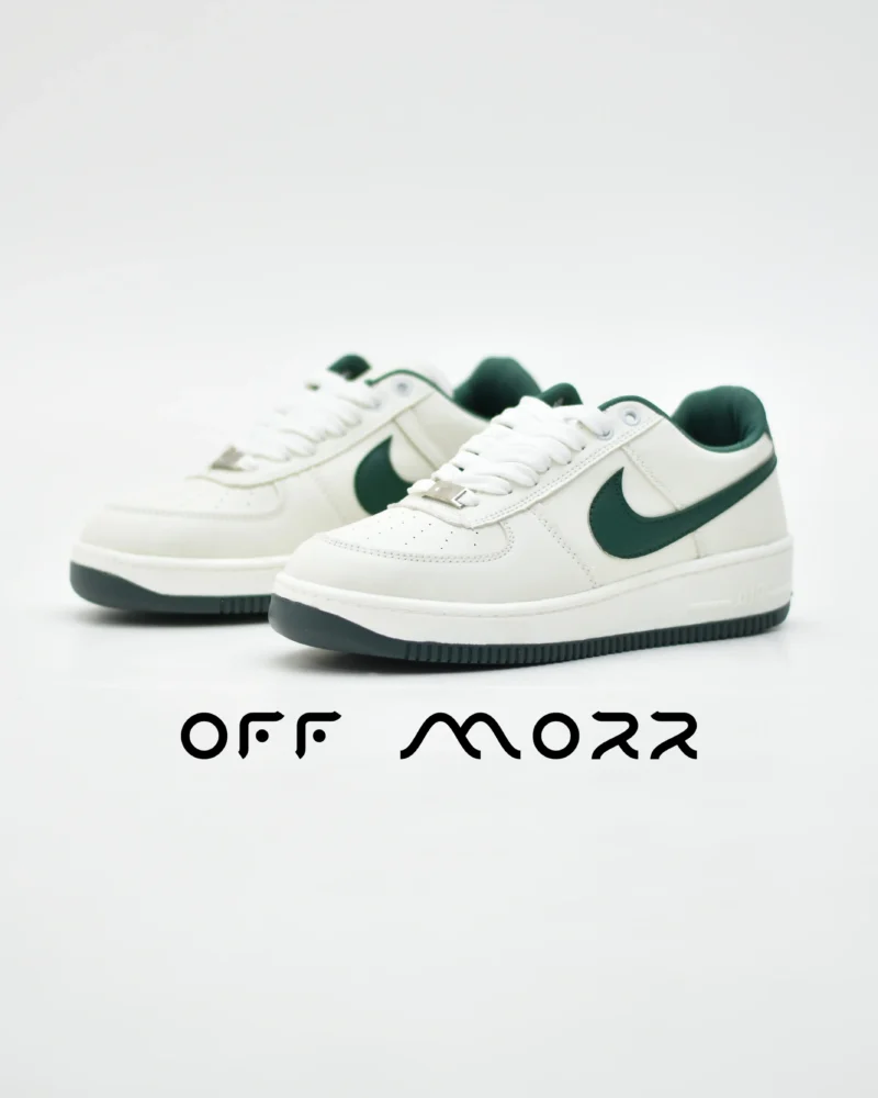 کفش مردانه نایک ایرفورس 1 سفید سبز nike air force 1