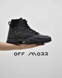 کفش مردانه بوت مشکی boot p.k