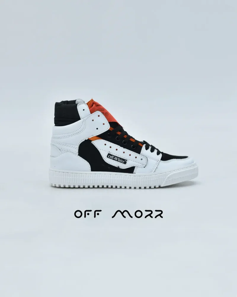 کفش آف وایت مشکی نارنجی off white