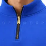 دورس سه نخ نیم زیپ آف مور آبی