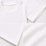 تیشرت ساده نخ پنبه آف مور سفید
